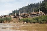 791_De ondergang van het regenwoud, zichtbaar langs de rivier in Noord-Sarawak